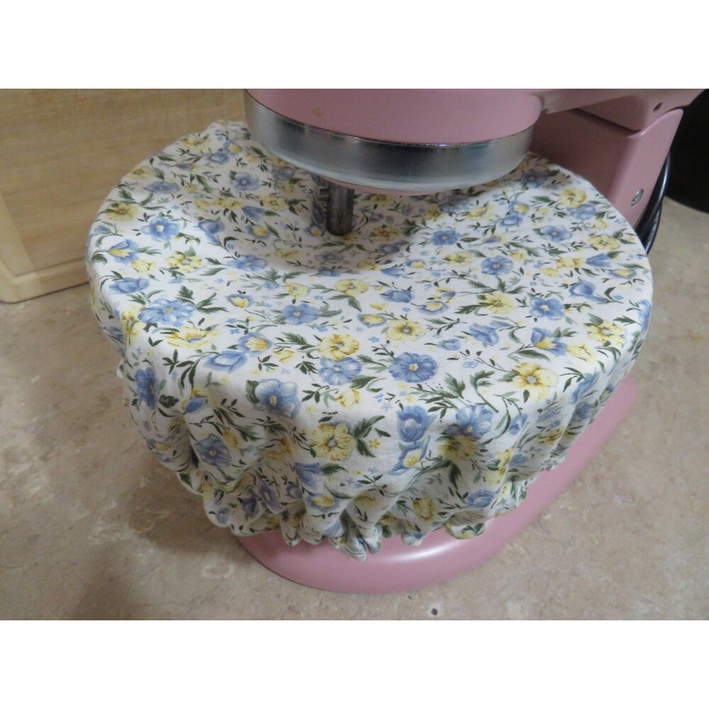 Reversible KitchenAid Bowl Cover: Chickens And Floral Print, Bowl Cover - Picture 2 of 6